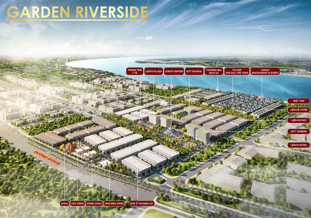 Hệ thống Tiện ích nội khu Dự án Khu Nhà Vườn Bên Sông Garden Riverside Long An
