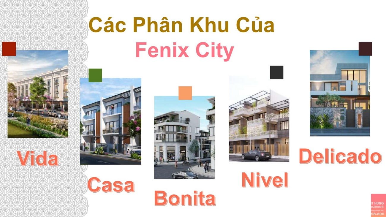 Thiết kế dự án đất nền Fenix City Châu Thành