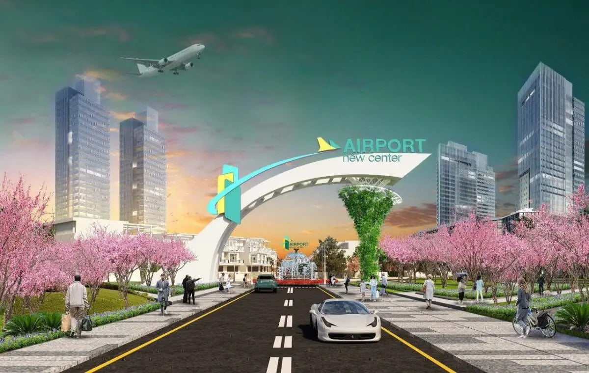 Cổng dự án Khu đô thị Airport New Center
