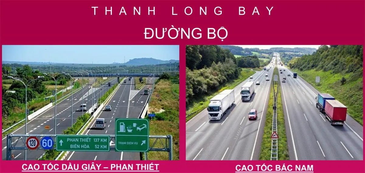 Kết nối đường bộ với Dự án KĐT Thanh Long Bay