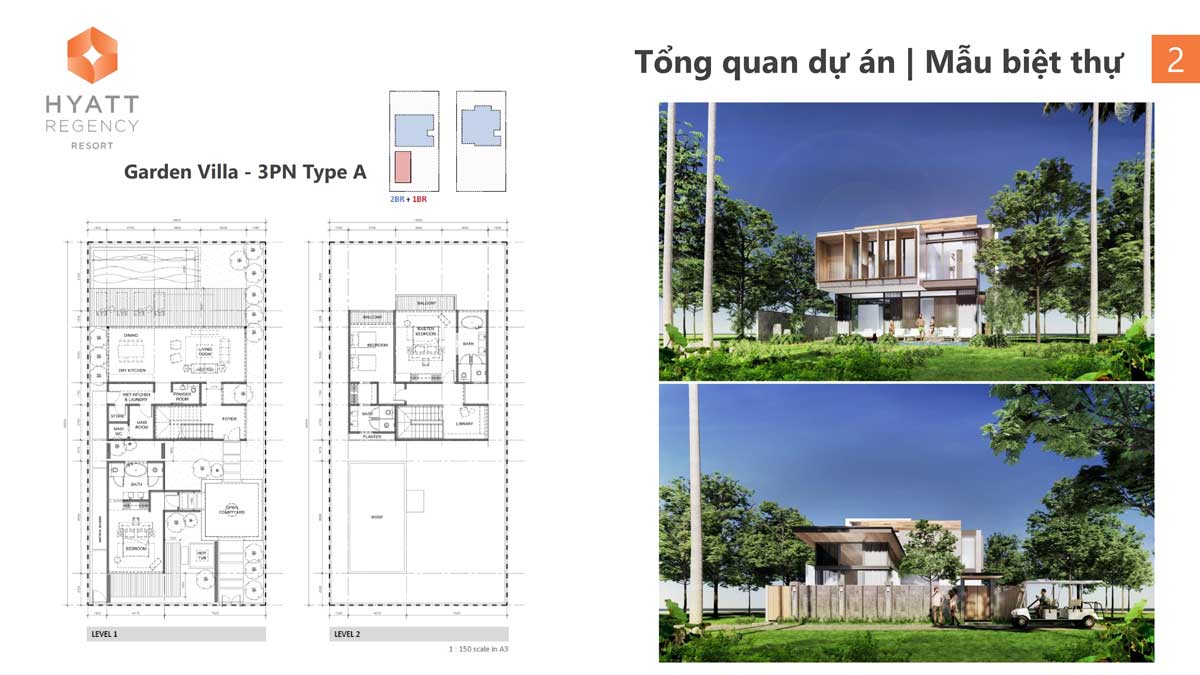 Thiết kế Garden Villa 3PN - Hyatt Regency Ho Tram