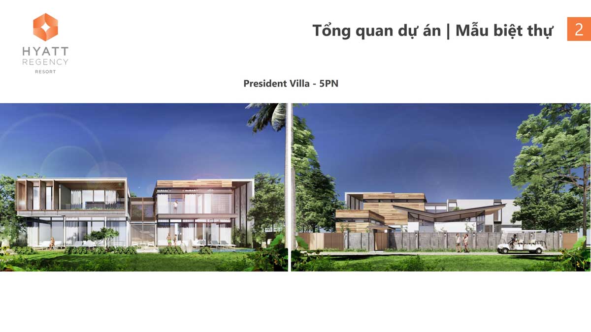 Thiết kế  President Villa - Hyatt Regency Ho Tram
