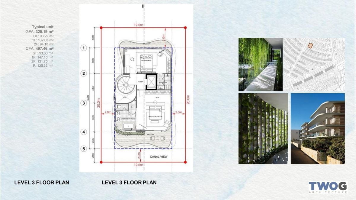 Thiết kế tầng 3 mẫu biệt thự Merry Land Hải giang Quy Nhơn