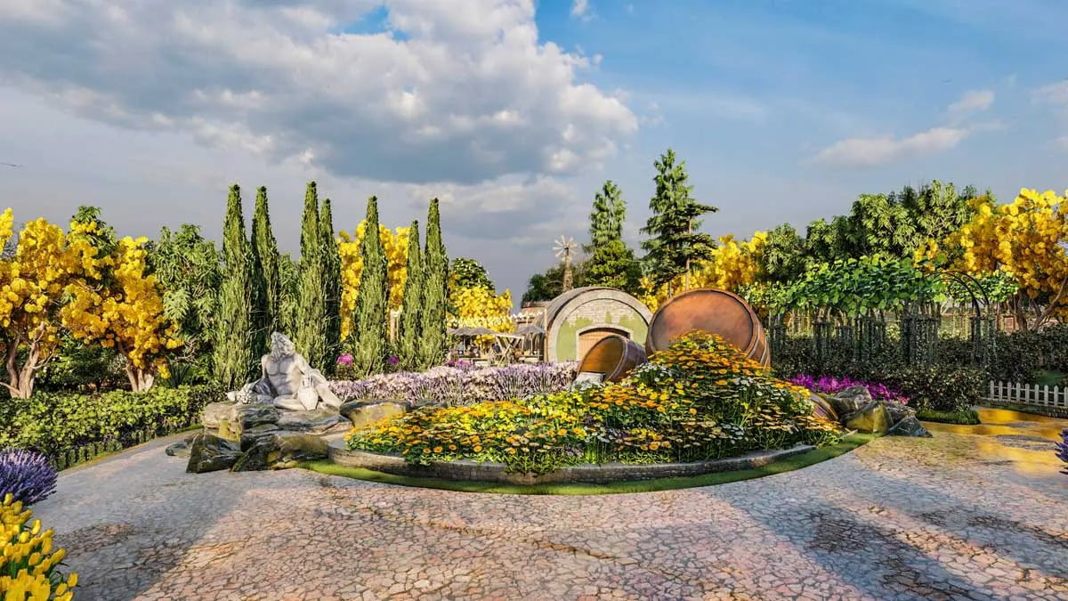 Công viên hoa La Mélodie Bảo Lộc Lâm Đồng