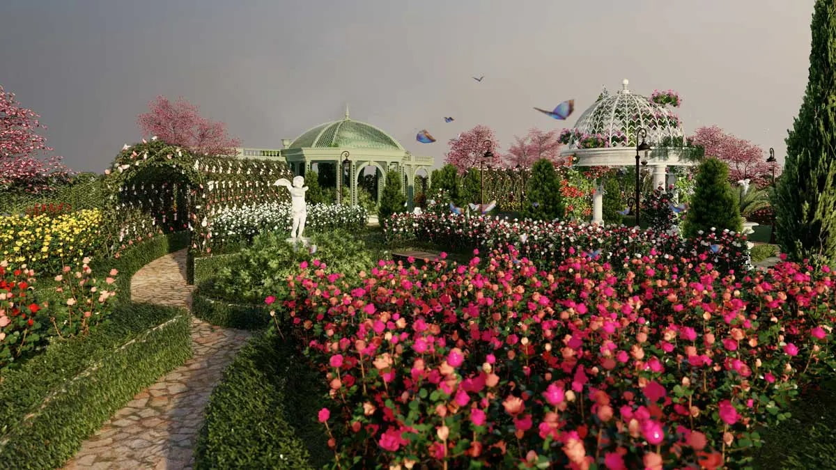 Vườn hoa dự án La Mélodie Bảo Lộc Lâm Đồng