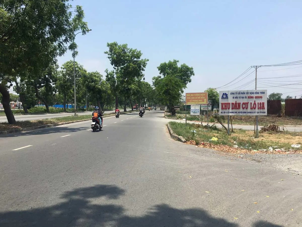 Trục đường Nguyễn Văn Linh khúc rẽ vào dự án
