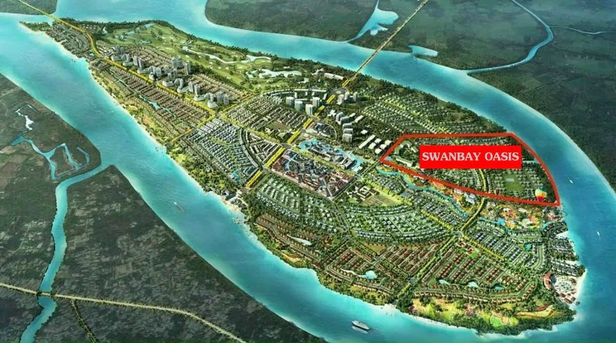 Vị trí thực tế Dự án Swanbay Oasia Nhơn Trạch Đồng Nai